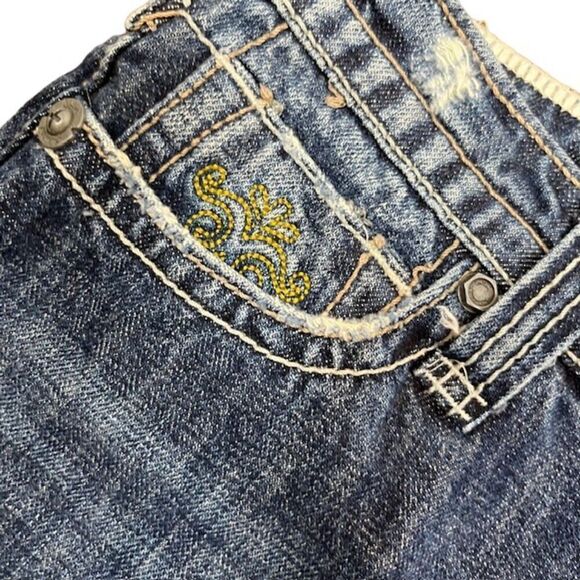 Industrial Cotton Women's Distressed Denim Jean Shorts 5 - Picture 3 of 10